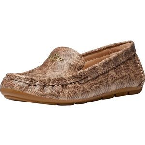 NEW| Coach Monogrammed Marley Canvas Driver Loafers